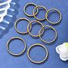 304 Stainless Steel Flat Plain Band Rings STAS-I160-D-G-1