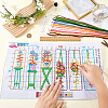 1 Bag Bookmarks Painting Needle Felting Kit for Beginners DIY-CP0013-36B-3