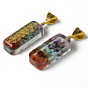 Rectangle Epoxy Resin Big Pendants G-R478-18A-2