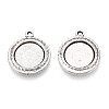 Tibetan Style Alloy Pendant Cabochon Settings PALLOY-N178-05AS-1