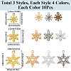 120Pcs 12 Styles Alloy Pendants FIND-SC0011-95-2