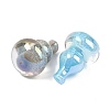 Electroplate & Luminous Opaque Resin Beads RESI-P046-13A-M-4