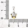 Brass Micro Pave Cubic Zirconia Charms KK-D356-05B-P-3