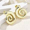 Brass Stud Earrings for Women EJEW-U035-05G-3