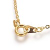 Brass Cable Chain Necklaces SW028-G-2