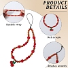 Agate & Crystal & Nylon & Alloy Mobile Straps AJEW-WH20002-55-6