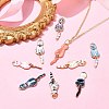 18Pcs 9 Colors Alloy Pendants FIND-CJ0002-11-6