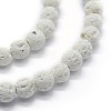 Synthetic Lava Rock Round Beads Strands G-E508-04-6mm-1-3