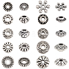 400Pcs 10 Styles Tibetan Style Alloy Spacer Beads TIBEB-PA0001-06-6
