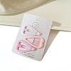 Alloy Snap Hair Clips for Girl PW-WG5795B-01-1