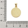 Dog Paw Print Rack Plating Brass with Natural Shells Pendants X-KK-Z074-25G-3
