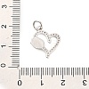 Brass Micro Pave Cubic Zirconia Pendants KK-H527-02C-P-3