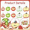 32Pcs 5 Styles Opaque Resin Pendants RESI-FS0002-39-2