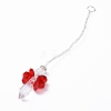 Crystal Fairy Beaded Wall Hanging Decoration Pendant Decoration HJEW-G019-02G-2