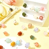 38Pcs 19 Colors Acrylic Pendants MACR-FS0001-80-8