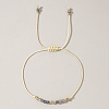 Natural Birthstone Braided Bead Bracelets for Women VA8051-12-1