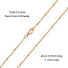 Brass Chain Necklace Making MAK-PH0003-05-2