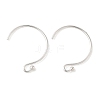 Rhodium Plated 925 Sterling Silver Earring Hooks LS-STER-E068-05S-1