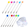 12Pcs Brass Brooch AJEW-PH01678-1