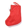 Cloth Hanging Christmas Stocking HJEW-B003-01-2