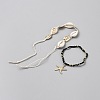 7Pcs 7 Styles Alloy & Natural Shell & Resin Seed Bead Bracelets Set for Women BJEW-WH0022-60B-2