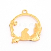 Alloy Enamel Pendants ENAM-WH0047-68G-RS-2