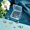 SUNNYCLUE DIY Half Round Gemstone Adjustable Ring Making Kit DIY-SC0019-89-7