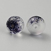 Transparent Frosted Glass Beads GLAA-WH0032-21D-2