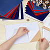 24Pcs 6 Colors Jewelry Flocking Cloth DIY-BC0013-25E-3