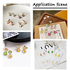 Fashewelry 128Pcs 8 Style Alloy Enamel Pendants ENAM-FW0001-05-7