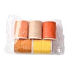 5 Rolls 5 Colors Round Waxed Polyester Cord YC-FS0001-02B-6