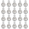 20Pcs Faceted Glass Charms RGLA-TADJ0001-01K-2