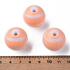 Opaque Striped Acrylic Beads MACR-S373-27C-08-3