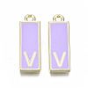 Alloy Enamel Pendants ENAM-T012-01V-RS-2