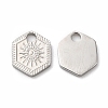 Non-Tarnish 316L Surgical Stainless Steel Charms STAS-H213-52P-1