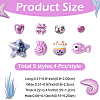 40Pcs 8 Styles Handmade Porcelain Beads PORC-YW0001-80-2