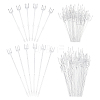 AHADERMAKER 120Pcs 2 Style Fork Shaped Plastic Floral Picks AJEW-GA0003-92-1
