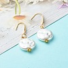 Nuggets ABS Plastic Imitation Pearl Beads Dangle Earrings EJEW-JE04595-5
