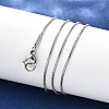 Tarnish Resistant 304 Stainless Steel Snake Chain Necklace Making STAS-P045-11P-2