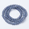 Electroplate Transparent Glass Beads Strands EGLA-A034-T1mm-X04-2