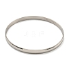 Non-Tarnish 7Pcs Vacuum Plating 202 Stainless Steel Plain Flat Ring Bangle Sets BJEW-M317-14A-P-2