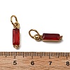 304 Stainless Steel Cubic Zirconia Pendants STAS-E487-21G-07-3