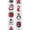 Christmas Round with Word Roll Stickers DIY-S045-01A-1