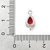 Brass Pave Cubic Zirconia Connector Charms KK-Z120-31P-02-3
