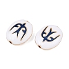 Brass Enamel Beads KK-CBA7BFE-01G-02-2
