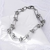Tarnish Resistant 304 Stainless Steel Link Chain Bracelets X-BJEW-Z011-09P-1