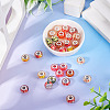 30Pcs Printed Transparent Resin European Beads RESI-TADJ0001-03J-4