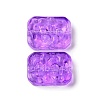 Transparent Spray Painted Glass Beads GLAA-I050-08F-2