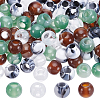 120Pcs 4 Colors Acrylic European Beads OACR-SP0002-26-1