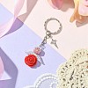 Resin & Alloy & Glass Keychain KEYC-MZ00015-05-2